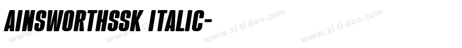 AinsworthSSK Italic字体转换
